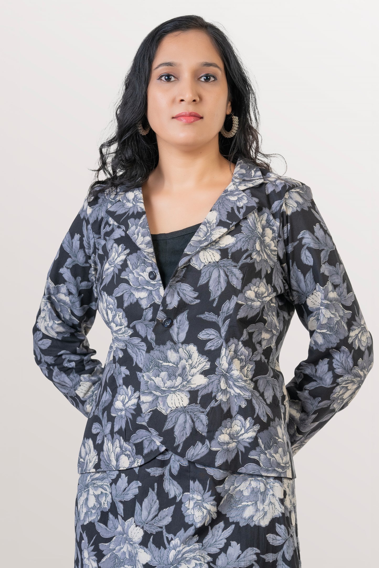 Black Floral Jacket