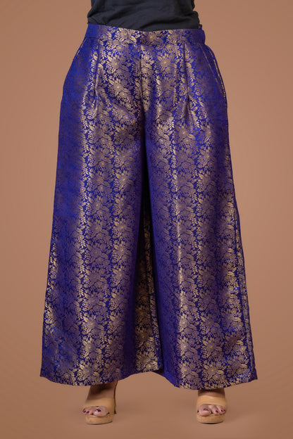 Purple Brocade Pant